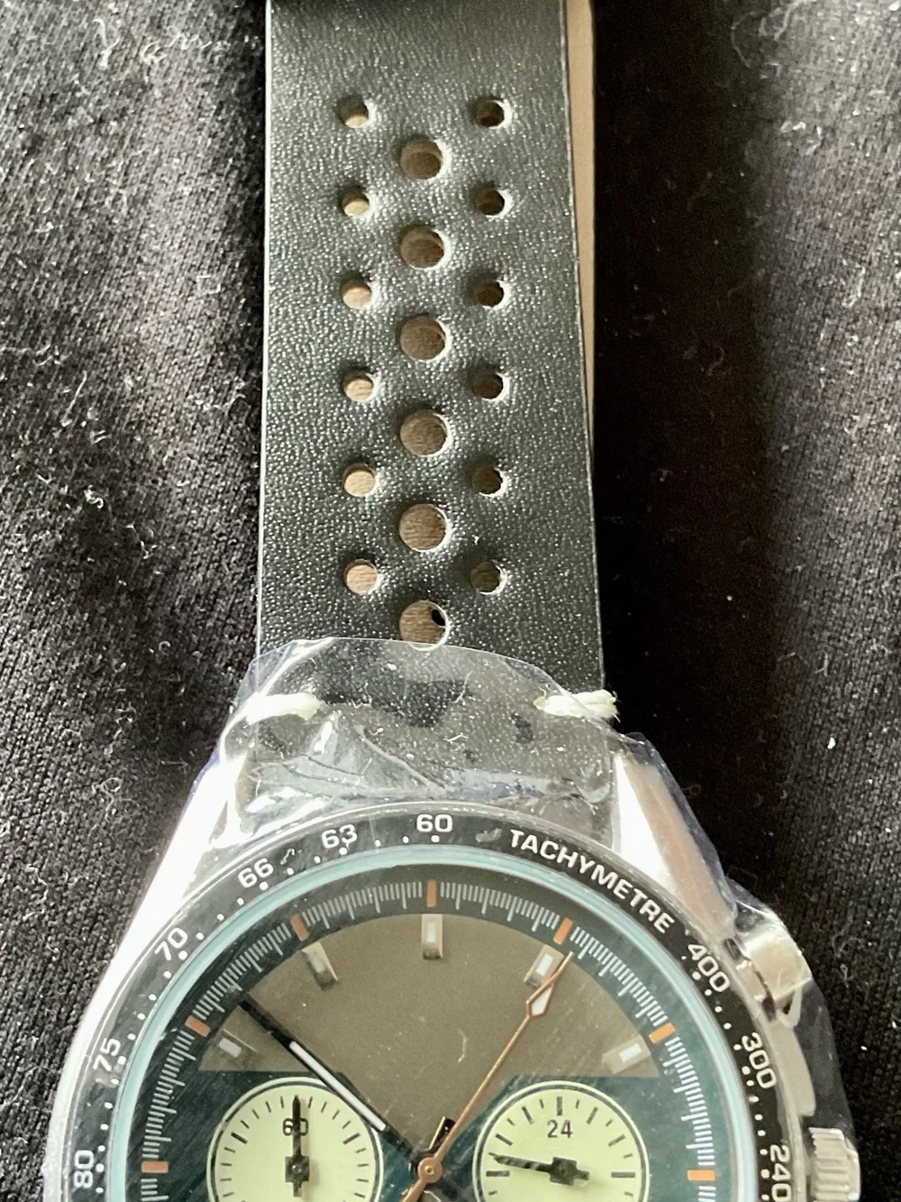 Beautiful NIB Colorful Functional Ciloa 3 Register Chronograph w Tachymeter